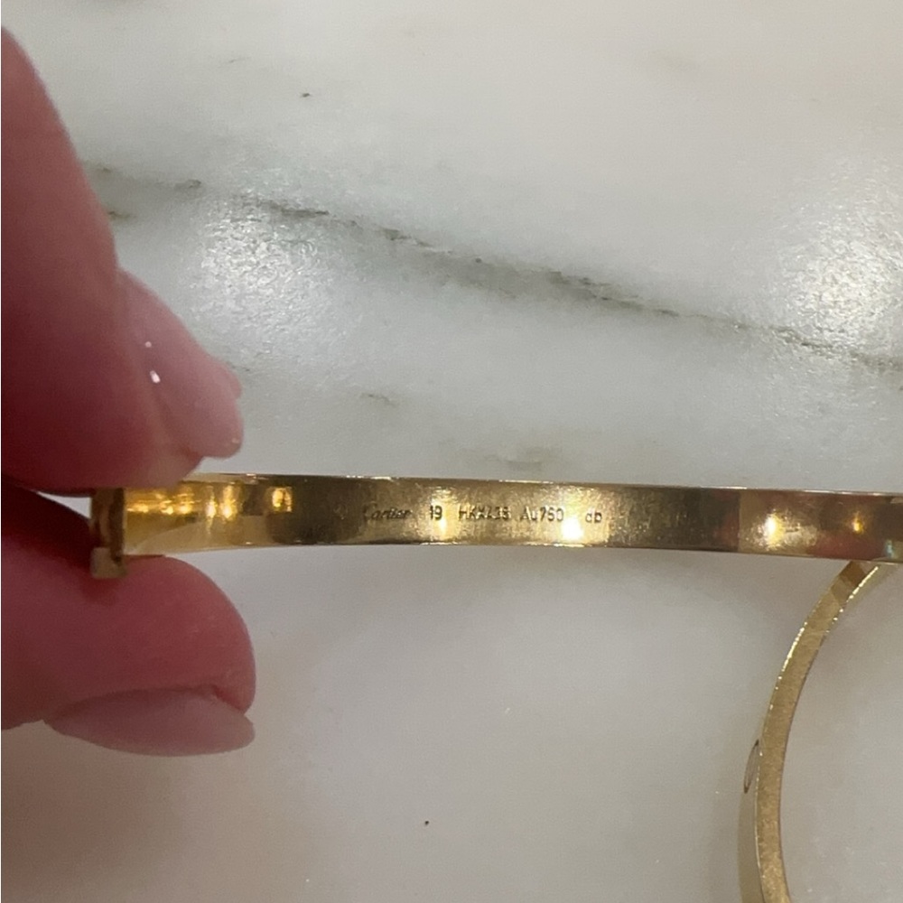 Cartier gold love bracelet size 19 year 2019 - Picture 6 of 8
